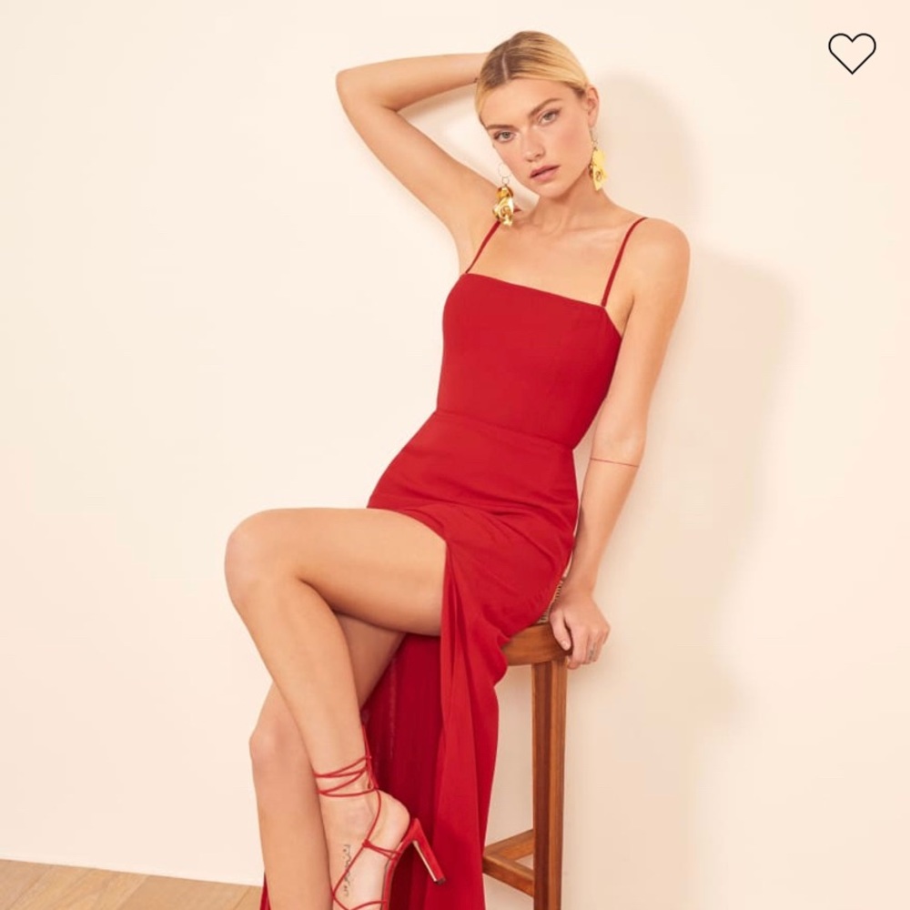 Reformation Ingrid red gown